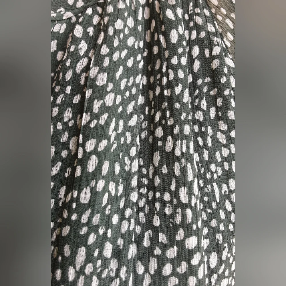 Joie Limited Edition Boho Baloon Sleeve Flowy Semi Sheer Dress.